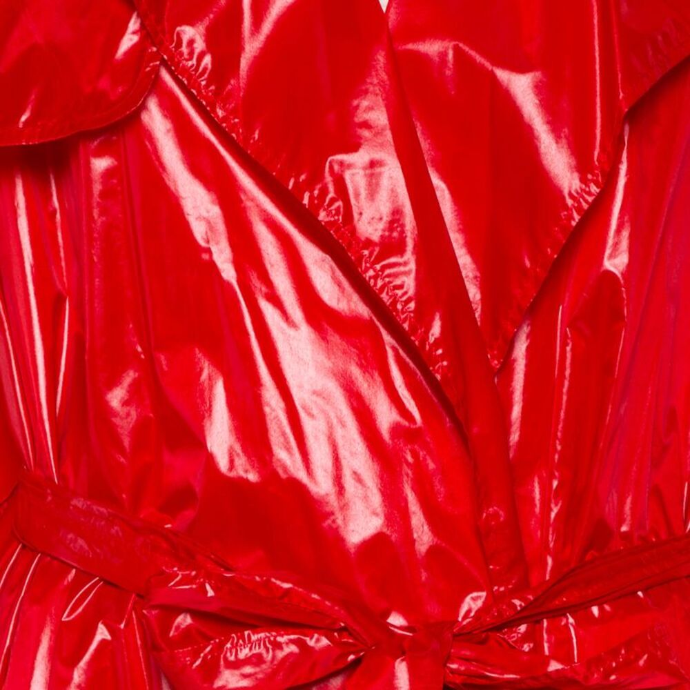 Ellery Red Synthetic Belted Le Strange Trench Coat M - Picture 4 of 6